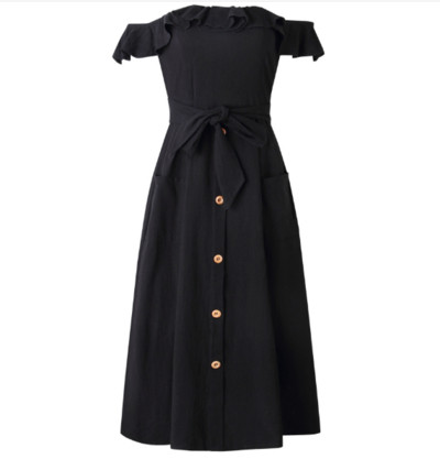 Αθλητικό-κομψό φόρεμα γυναικείο με κουμπιά σε διάφορα χρώματα