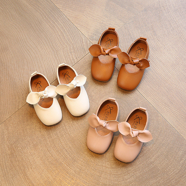 Öko bőrből készült gyerekcipők három színben - lányoknak