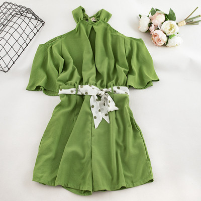 Κομψή γυναικεία σαλοπέτα σε μαύρο και πράσινο χρώμα