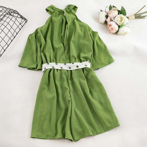 Κομψή γυναικεία σαλοπέτα σε μαύρο και πράσινο χρώμα