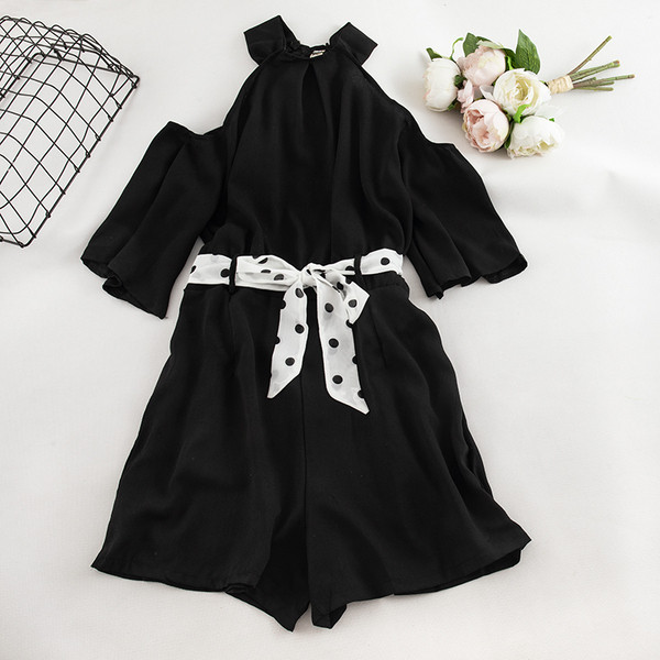 Κομψή γυναικεία σαλοπέτα σε μαύρο και πράσινο χρώμα