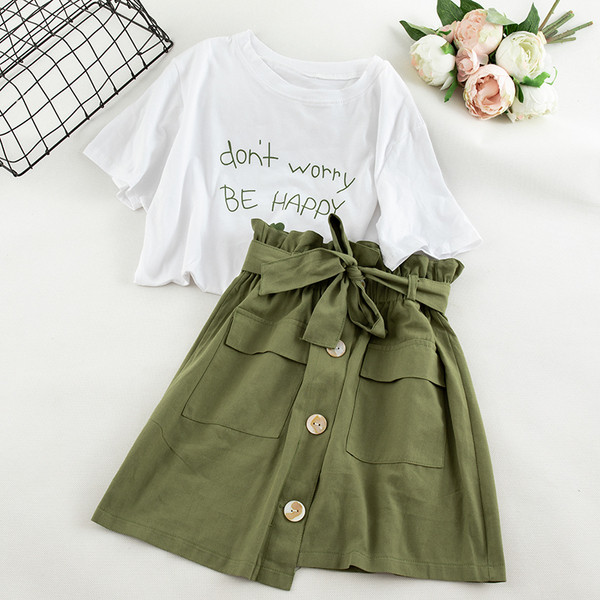 Lezser női szoknya és póló szett három színben