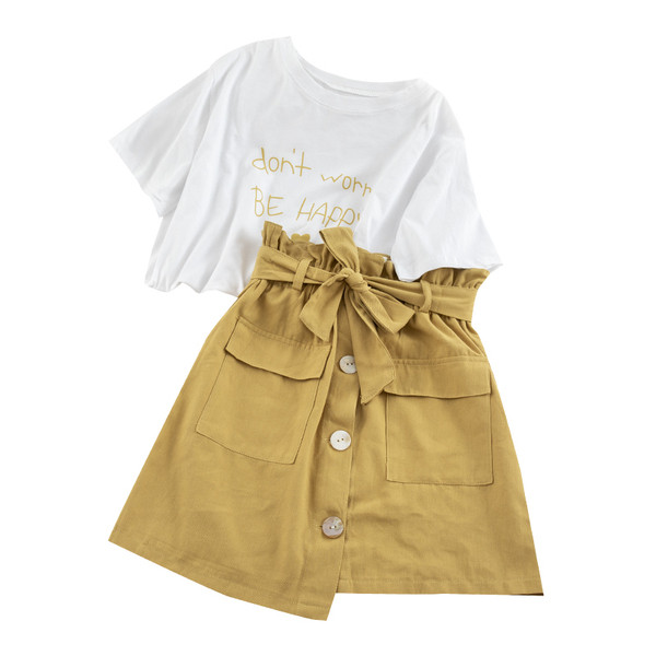 Lezser női szoknya és póló szett három színben