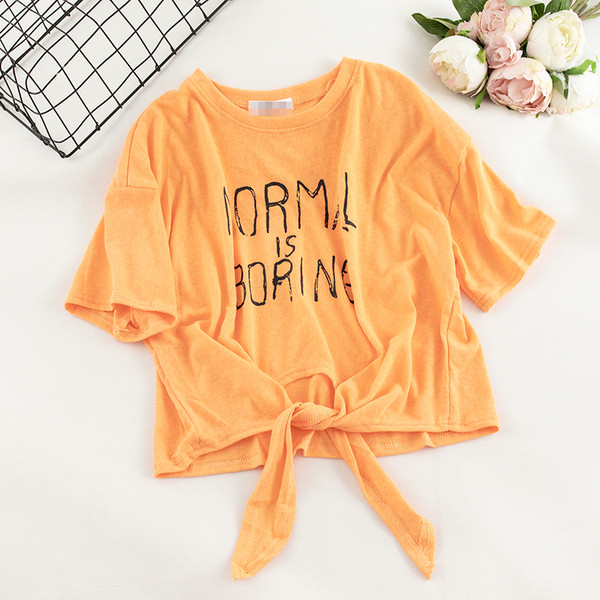 Γυναικεία T-Shirt με εφαρμογή O-Neckline και πολλαπλών χρωμάτων