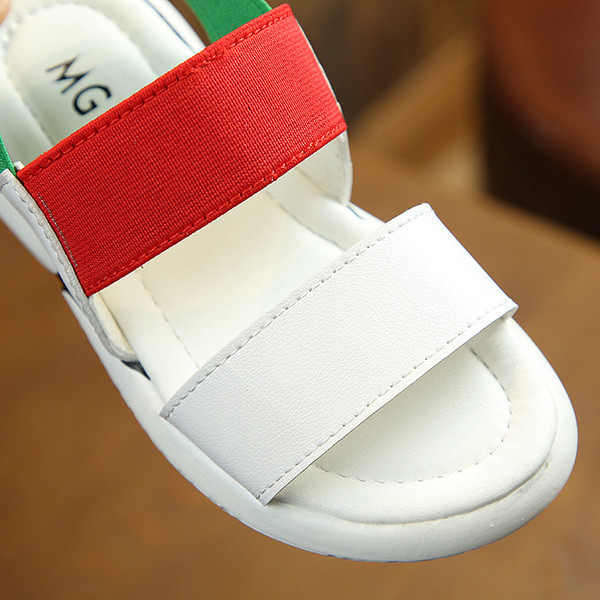 Sandale casual pentru copii alb-negru pentru baieti