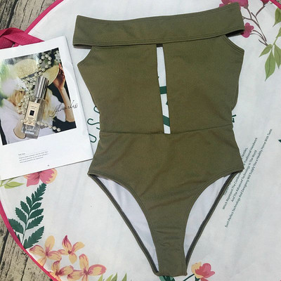 Ολόσωμο γυναικείο μαγιό με κορδόνια στη πλάτη σε τέσσερα χρώματα