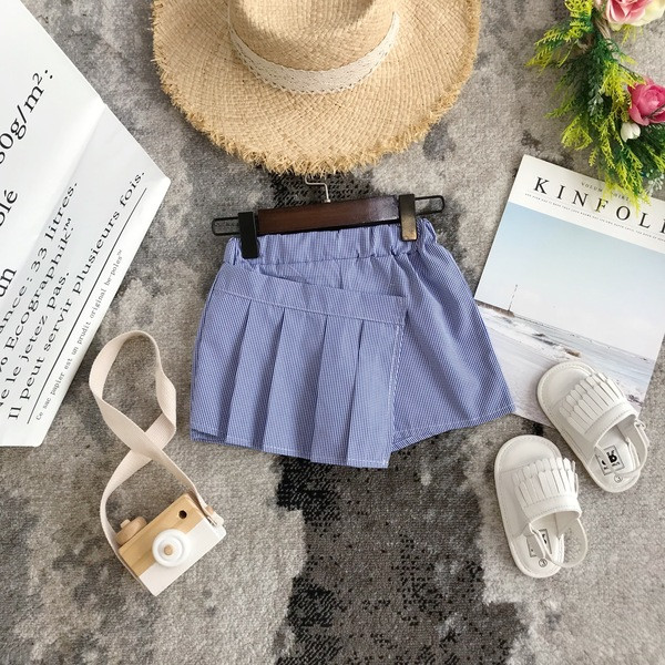 Set zilnic pentru copii de bluză și fustă-pantaloni pentru fete