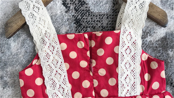 Rochie casual pentru copii cu puncte rosii pentru fete