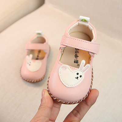 Бебешки обувки в бял и розов цвят-за момичета