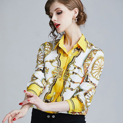 Modern női ing érdekes mintával