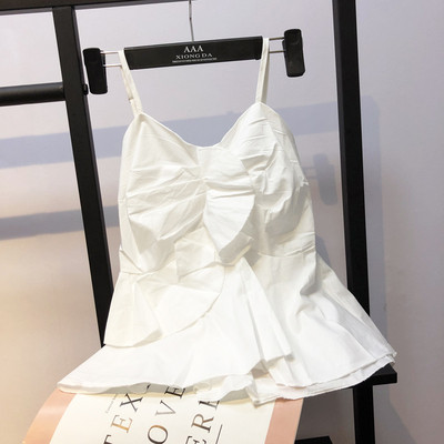 Maieu elegant de damă, cu bretele subțiri cu decolteu în V, în mai multe culori