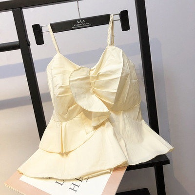 Maieu elegant de damă, cu bretele subțiri cu decolteu în V, în mai multe culori