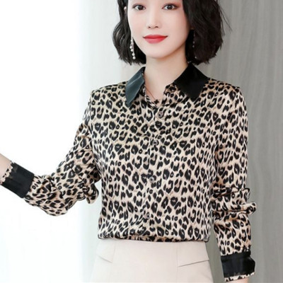 Cămașă elegantă de damă cu animal print în trei culori