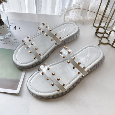 Alkalmi női papucs fém elemekkel több színben