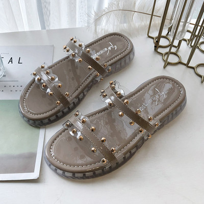 Alkalmi női papucs fém elemekkel több színben