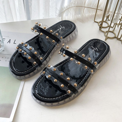 Alkalmi női papucs fém elemekkel több színben