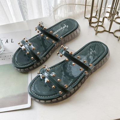 Alkalmi női papucs fém elemekkel több színben