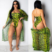 Costum de baie de dama intreg model nou cu model animal