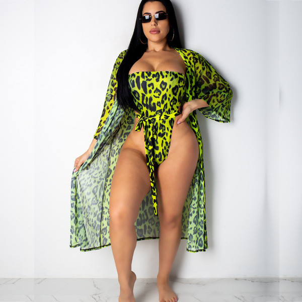 Costum de baie de dama intreg model nou cu model animal