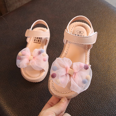 Sandale moderne pentru copii pentru fete in doua culori cu panglica
