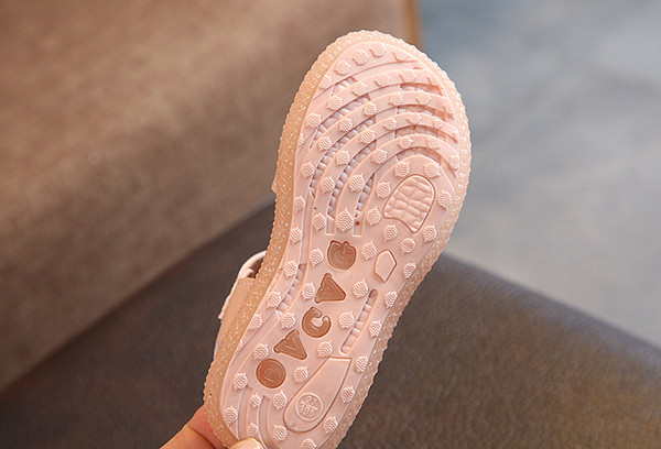 Sandale moderne pentru copii pentru fete in doua culori cu panglica