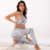 Kétrészes női sportkészlet szürke színben