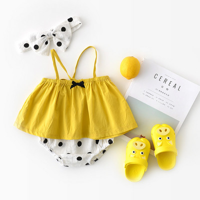 Napi babakészlet lányoknak sárga színben