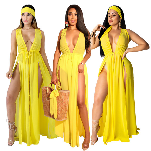 Pareo dama model nou cu cravate in mai multe culori