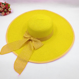 Palarie de dama de vara cu panglica si franjuri in mai multe culori