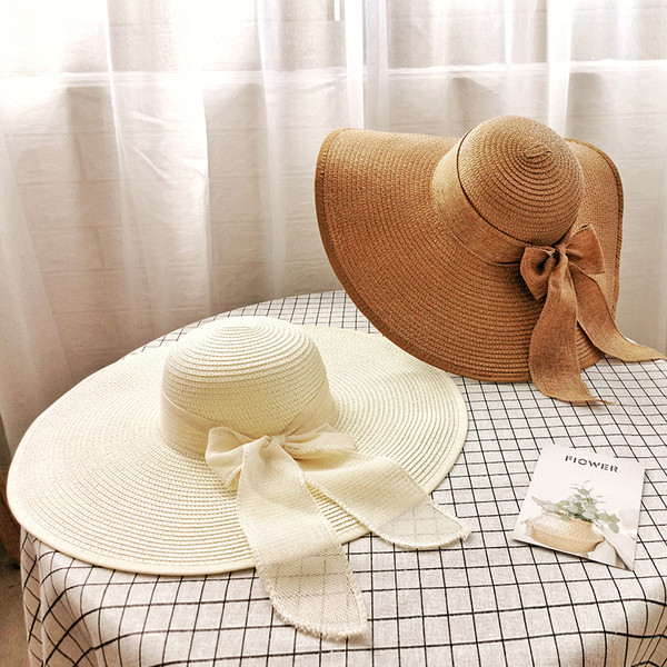 Palarie de dama de vara cu panglica si franjuri in mai multe culori