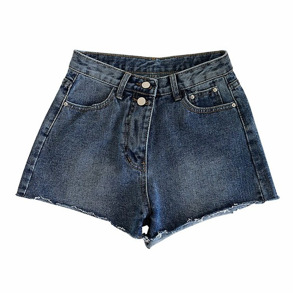 Актуални дамски къси дънки в светъл и тъмен цвят 