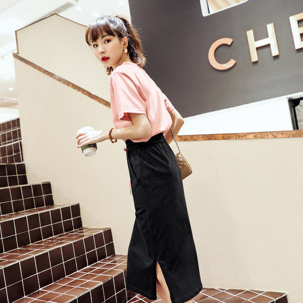 Γυναικεία μπλούζα με λευκό και ροζ χρώμα