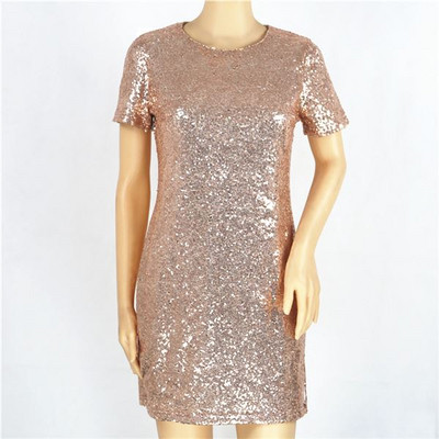 Κομψή γυναικείο κοντό φόρεμα με πούλιες σε τρία χρώματα