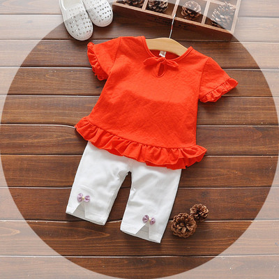 Set copii modern pentru fete bluza + pantaloni in doua culori