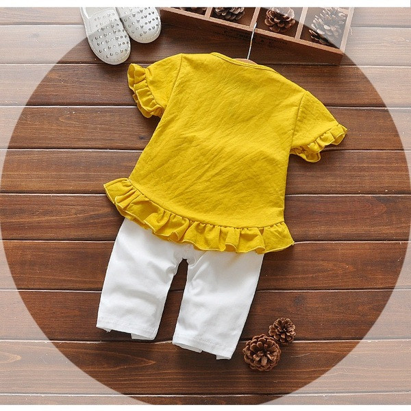 Set copii modern pentru fete bluza + pantaloni in doua culori