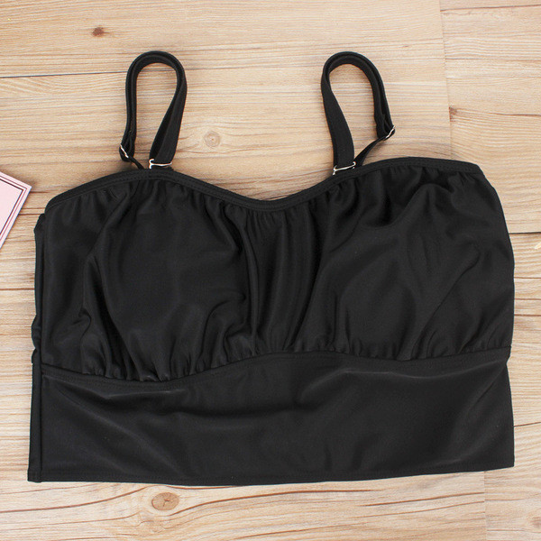 Costum de baie din două piese de culoare neagră până la 3XL