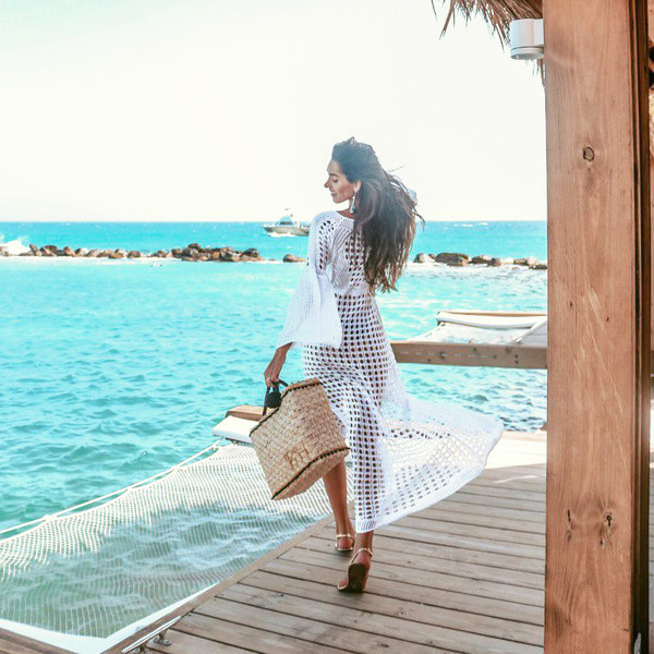 Νέο μοντέλο μοντέρνο μακρύ γυναικείο παρεό σε τρία χρώματα