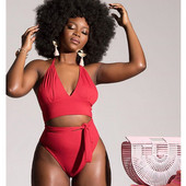 Costum de baie modern in trei culori cu marimea de la S la 3XL