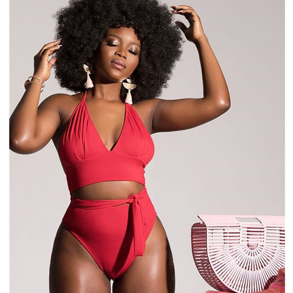 Costum de baie modern in trei culori cu marimea de la S la 3XL