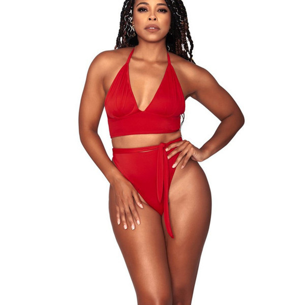 Costum de baie modern in trei culori cu marimea de la S la 3XL