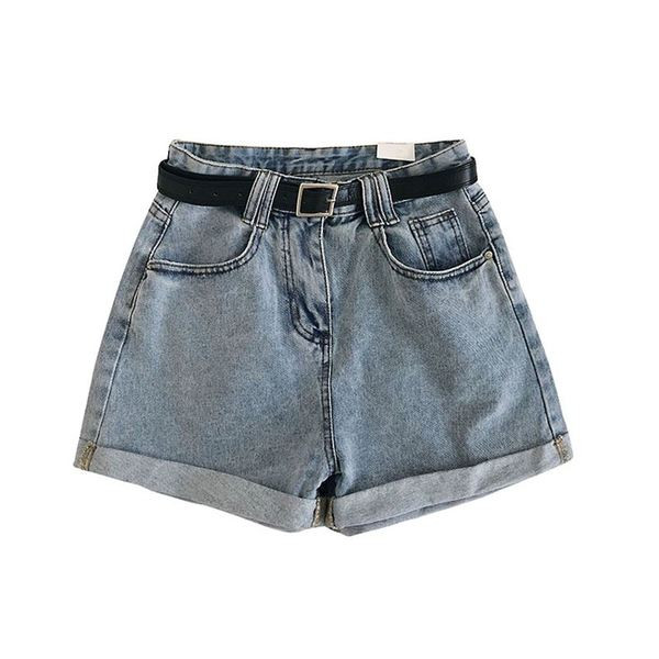 Дамски ежедневни  къси дънки в син и черен цвят 