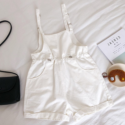 Salopeta casual de dama in alb, roz si negru