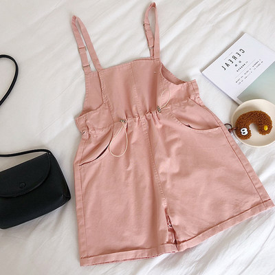 Salopeta casual de dama in alb, roz si negru