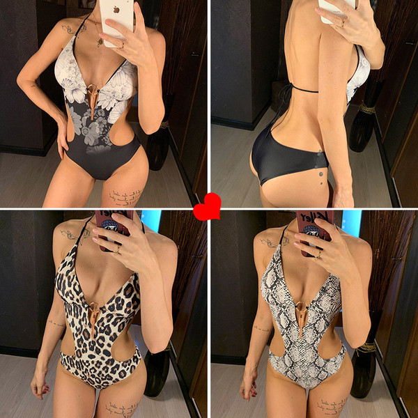 Γυναικείο ολόσωμο μοντέρνο μαγιό  σε τρία χρώματα