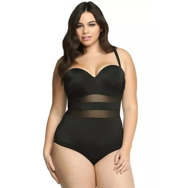 Costum de baie complet modern în alb și negru în mărime până la 4XL