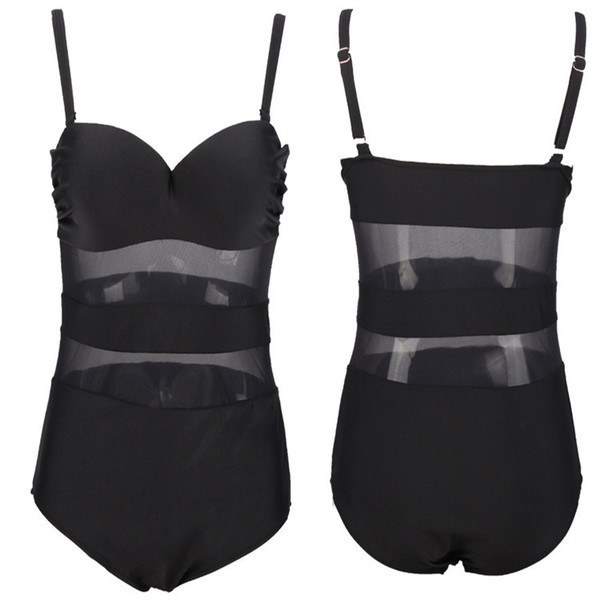 Costum de baie complet modern în alb și negru în mărime până la 4XL