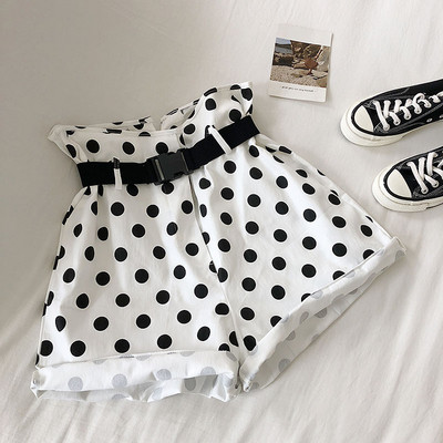 НОВО Модерни дамски къси панталони с висока талия в три цвята