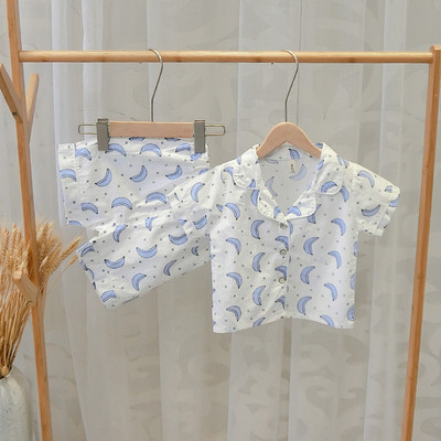 Pijamale pentru copii în două părți în două culori - pentru băieți