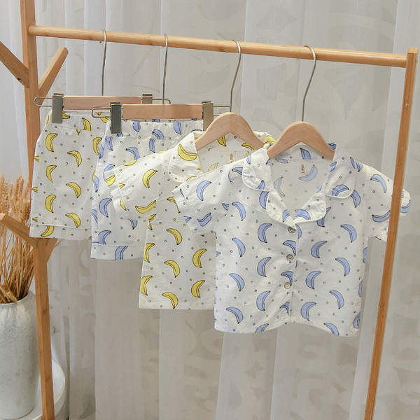 Pijamale pentru copii în două părți în două culori - pentru băieți