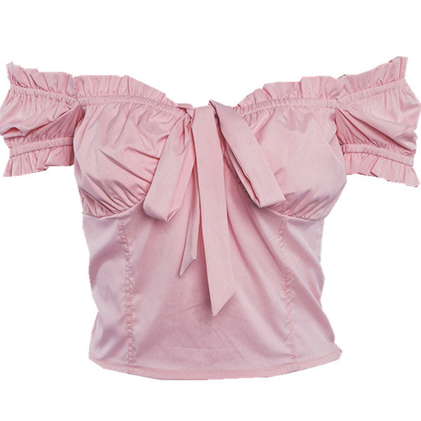 Bustiera scurta de dama cu maneci scurte in trei culori